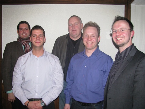 Andreas Rademachers, David Stolz, Rolf Ferdinand Jaeger-Breuer, Thomas Lenzen und Stefan Lenzen (v. l. n. r.)
