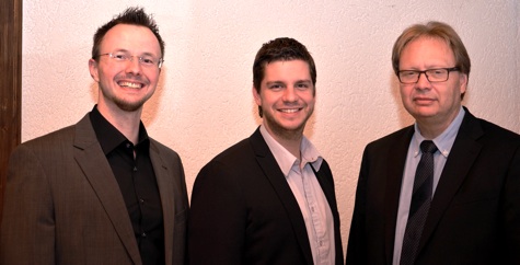 Foto v.l.: Stefan Lenzen, David Stolz und Dr. Klaus J. Wagner.