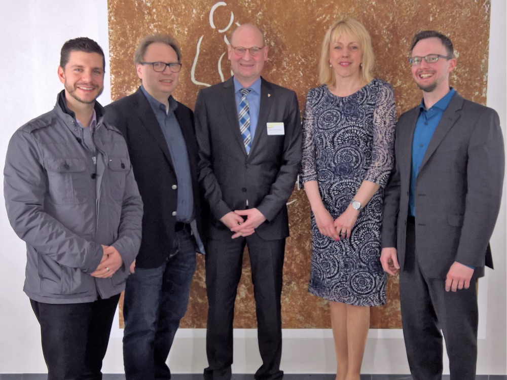 V.l.n.r.: David Stolz, Dr. Klaus Wagner, Heinz-Gerd Schröders, Susanne Schneider MdL und Stefan Lenzen